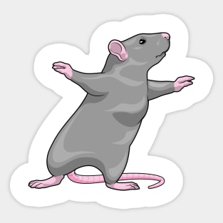 Rat Yoga Fitness Sticker